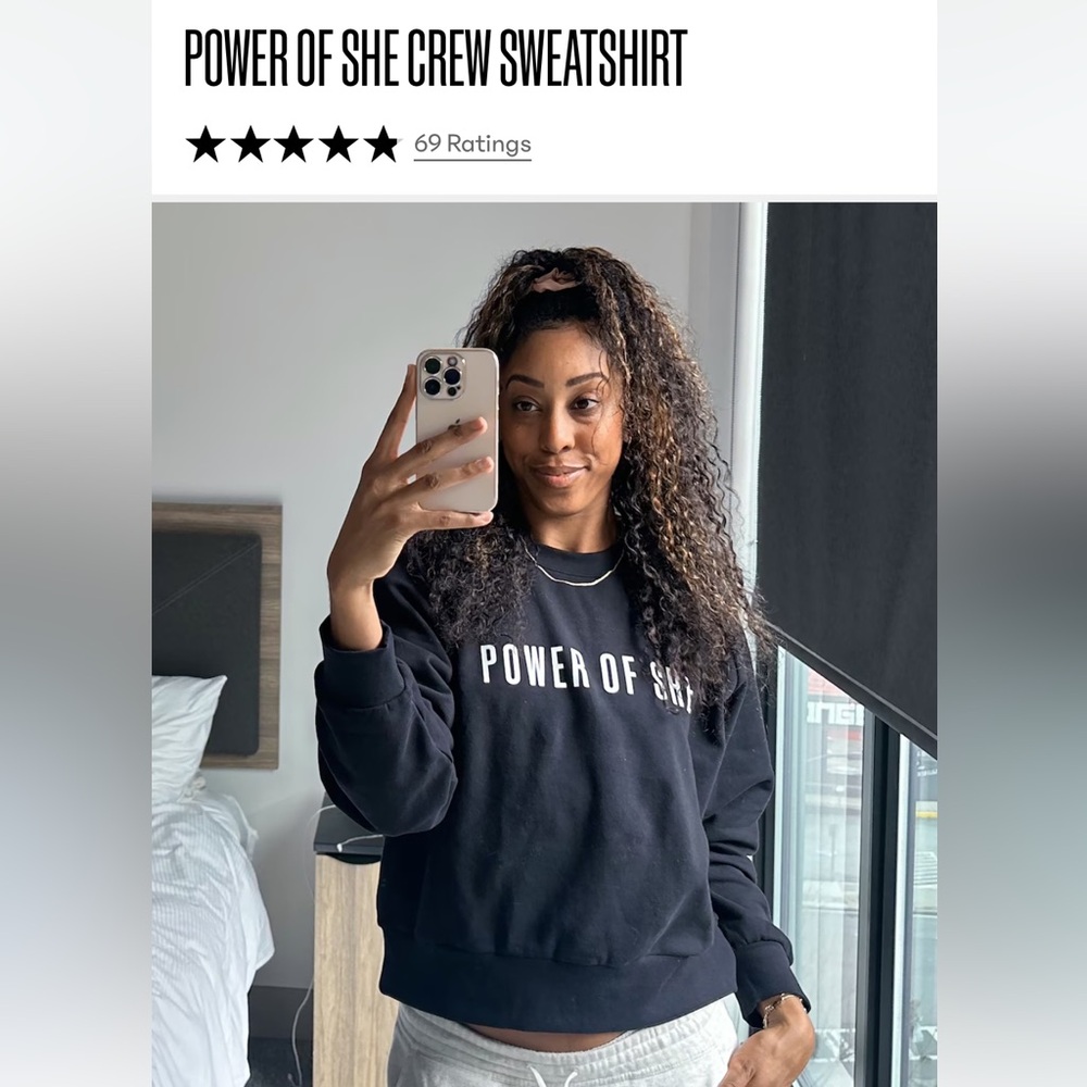 Athleta Black Crew Sweatshirt